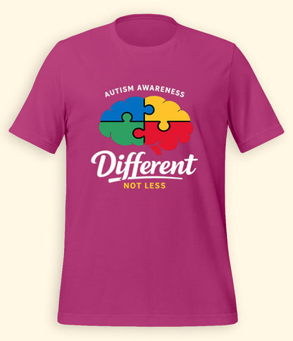 Autism Different Not Less T-Shirt (Unisex)