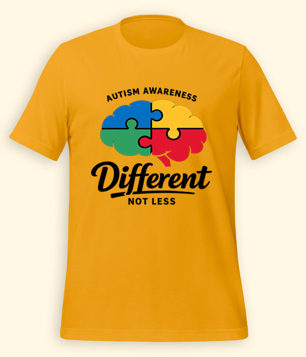 Autism Different Not Less T-Shirt (Unisex)