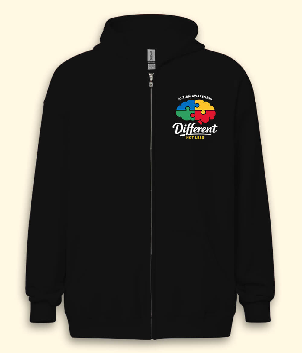 Autism Different Zipper Hoodie (Unisex)