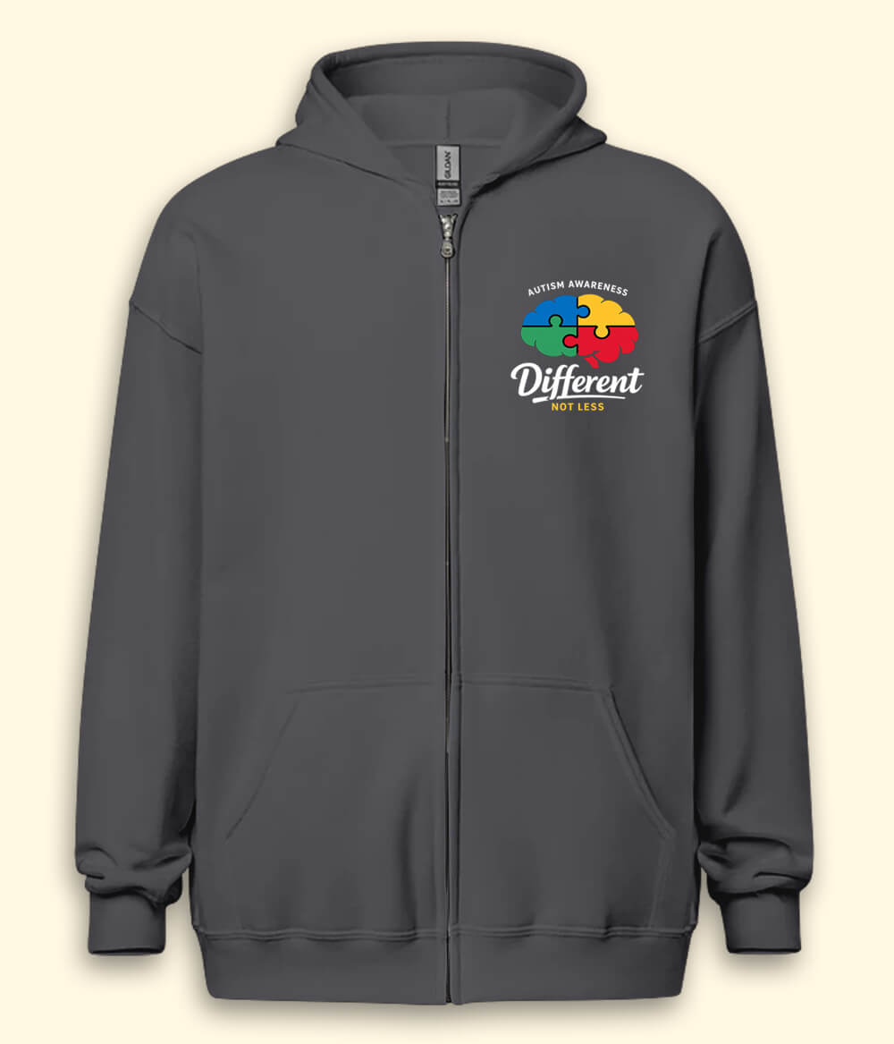 Autism Different Zipper Hoodie (Unisex)