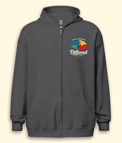 Autism Different Zipper Hoodie (Unisex)