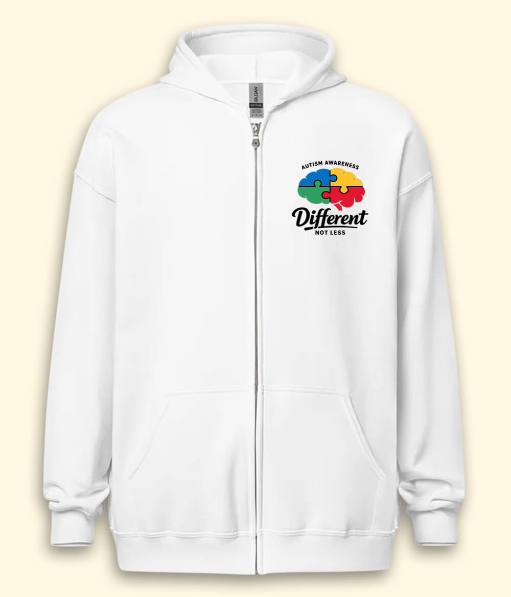 Autism Different Zipper Hoodie (Unisex)