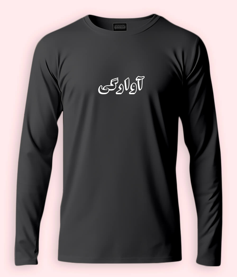 Awargi Urdu Long Sleeve T-Shirt (Unisex) – Clean Explorer Style 