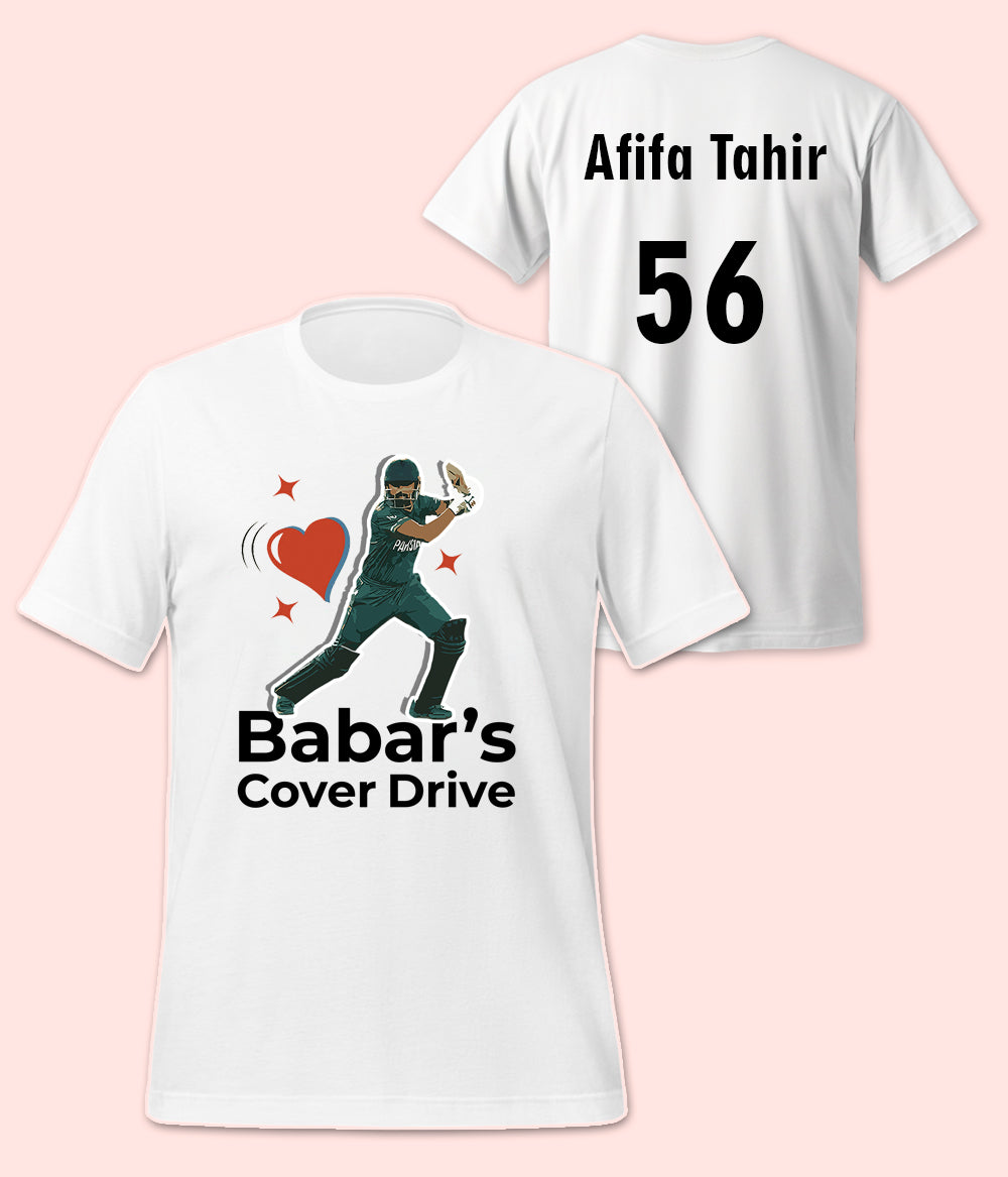 Babars Azam Cover Drive T-Shirt