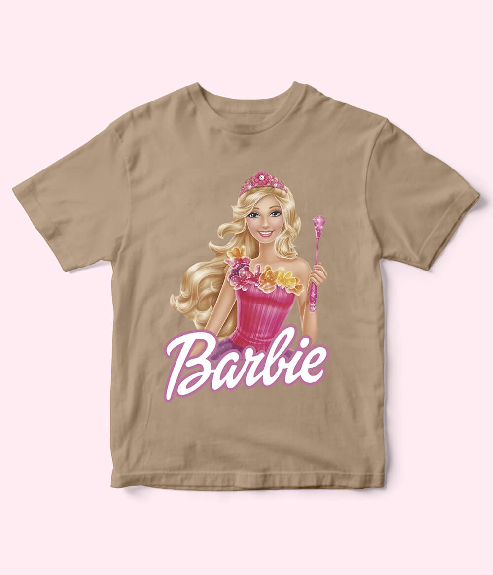 Barbie Beige Shirt for Girls