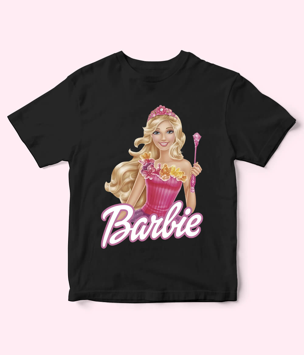 Barbie Black Shirt for Girls