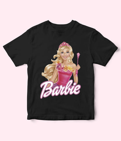Barbie Black Shirt for Girls