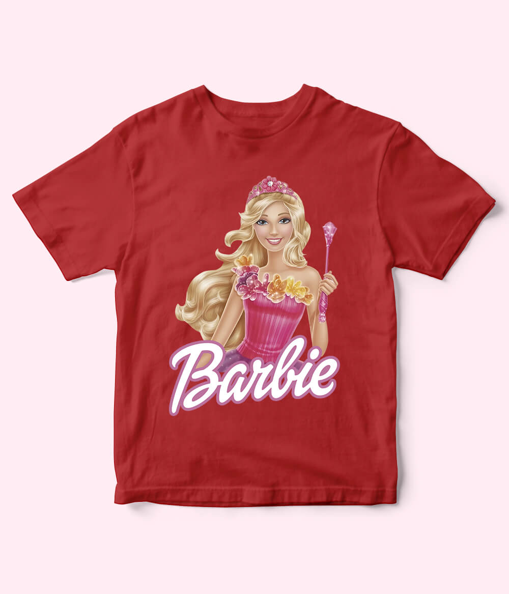 Barbie Red Shirt for Girls