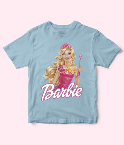 Barbie Sky Blue Shirt for Girls