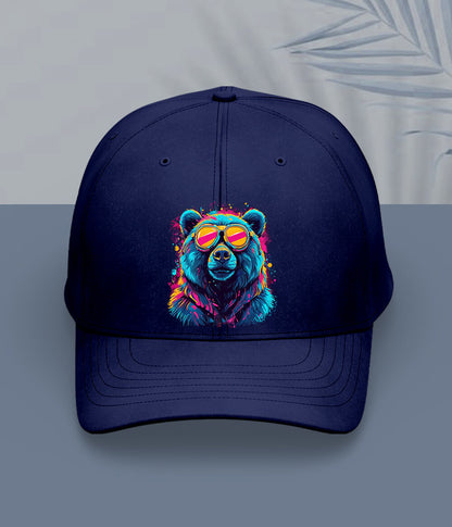 Navy Blue Bear Cap