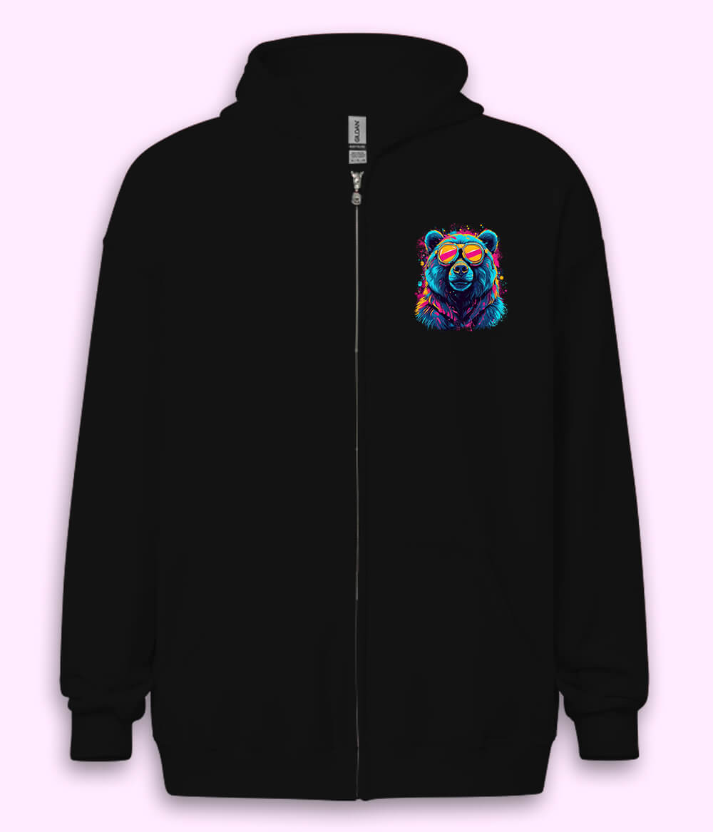 Bear Zipper Hoodie (Unisex)