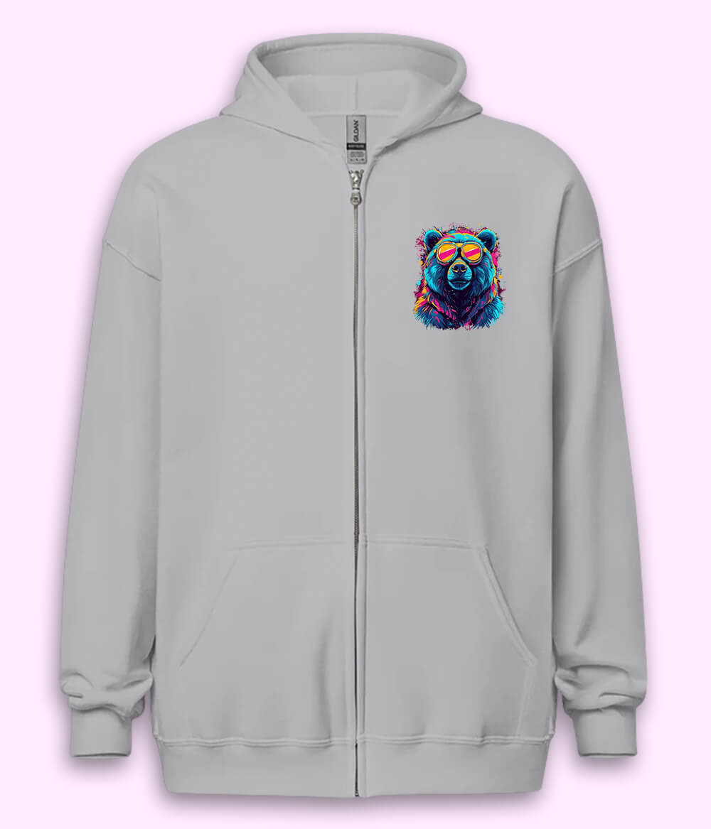 Bear Zipper Hoodie (Unisex)