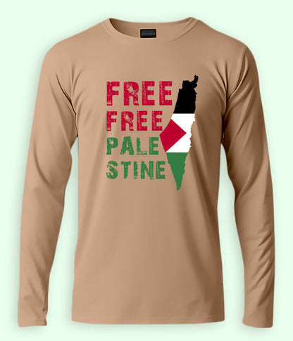 Free Free Palestine Full Sleeves Tee