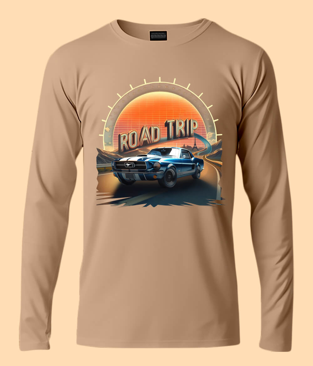Road Trip Picnic Adventure Route Long Sleeve T-Shirt