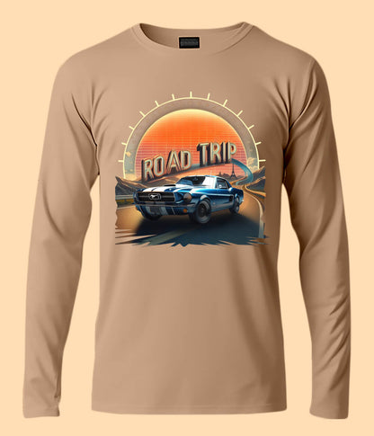 Road Trip Picnic Adventure Route Long Sleeve T-Shirt