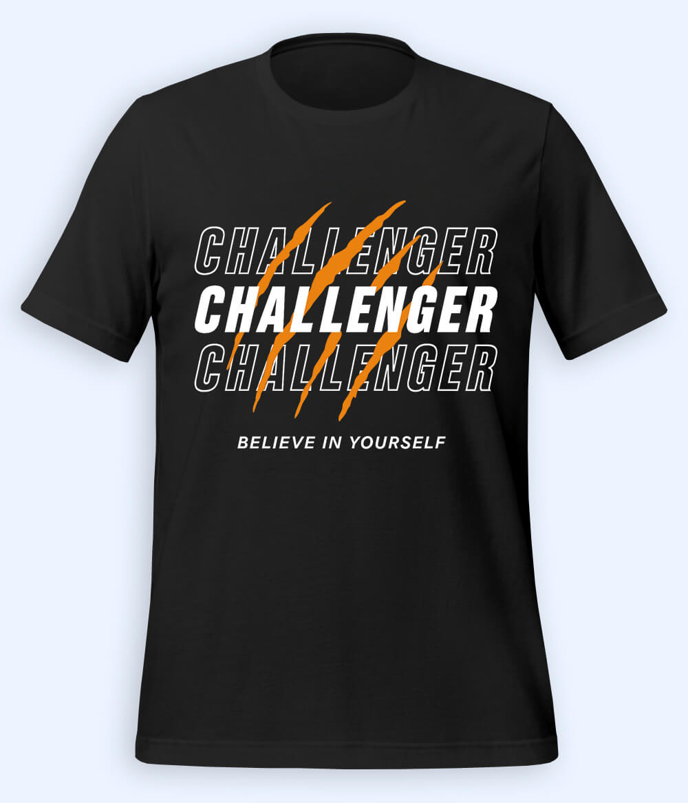 Black Believe in Yourself T-Shirt (Unisex)