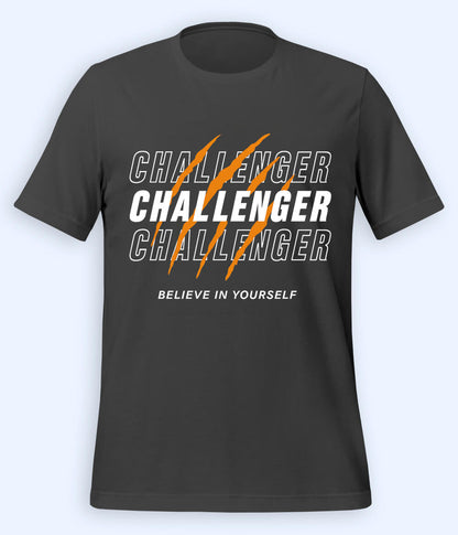 Charcoal Grey Believe in Yourself T-Shirt (Unisex) 