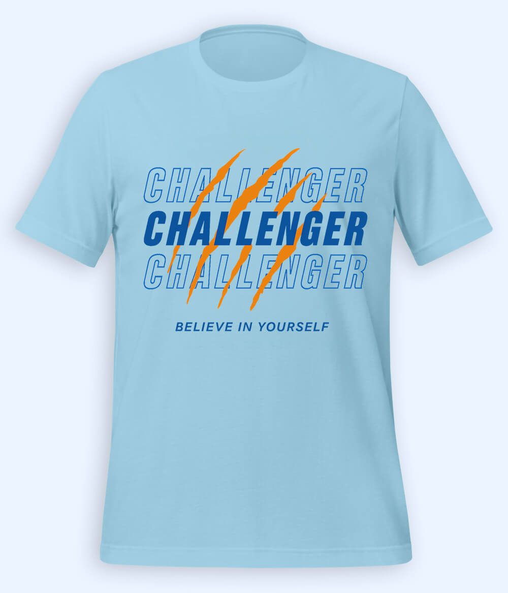 Sky Blue Believe in Yourself T-Shirt (Unisex)