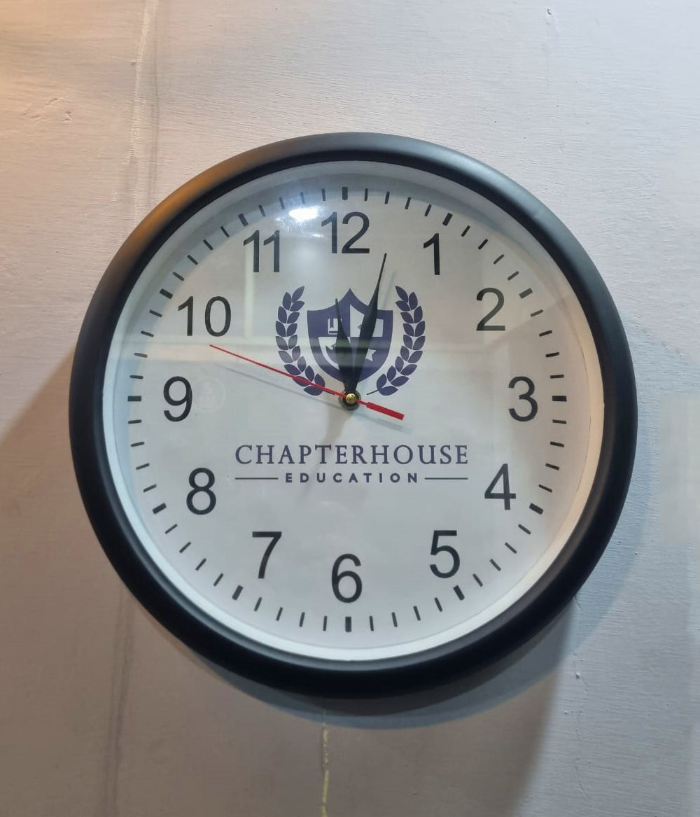 Custom Wall Clock with Logo