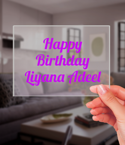 Birthday Plaque (Customizable)