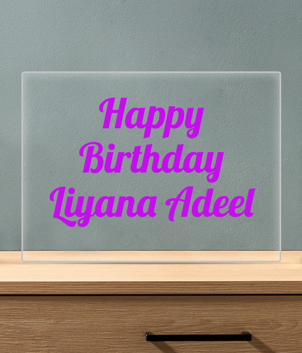 Birthday Plaque (Customizable)