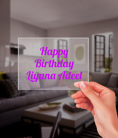 Birthday Plaque (Customizable)