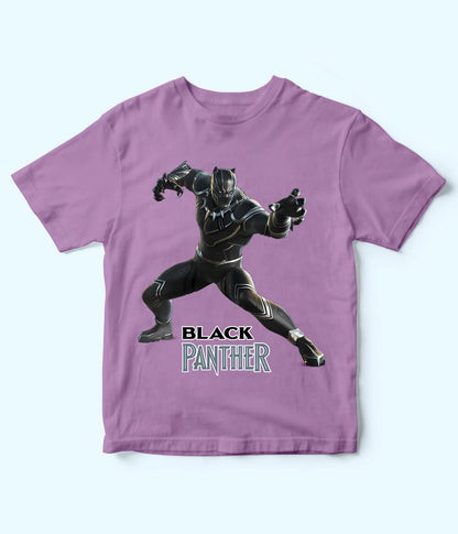 Black Panther Purple T-Shirt for Boys