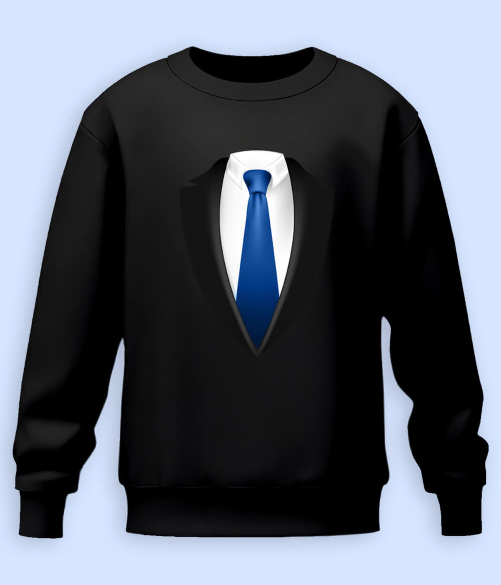 Formal Suit Graphic Sweatshirts