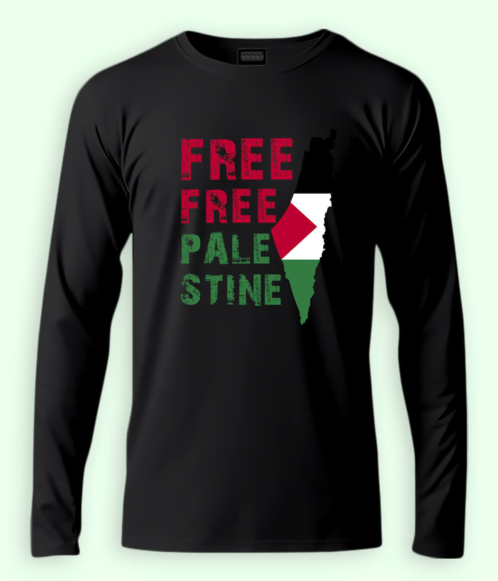 Free Free Palestine Full Sleeves Tee