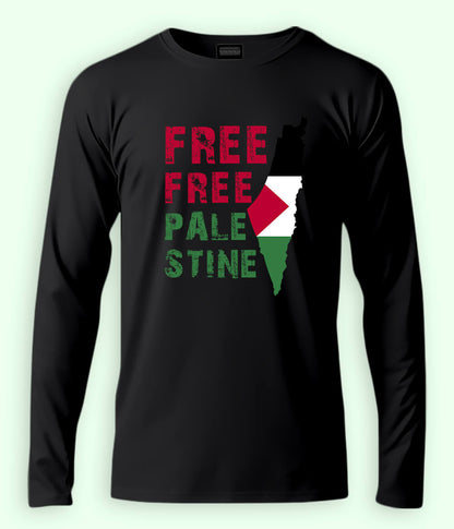 Free Free Palestine Full Sleeves Tee