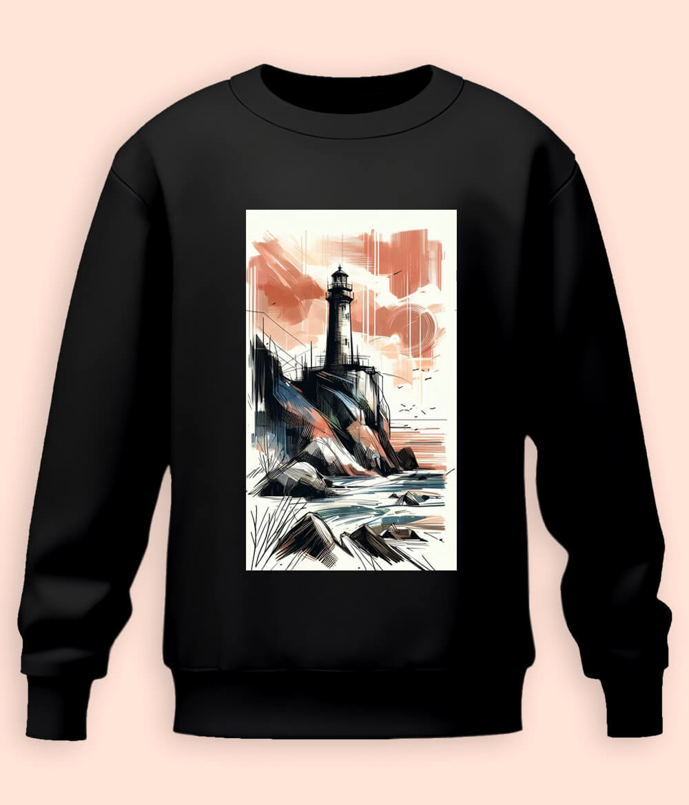 Gift for Ocean Lovers Lighthouse Sweatshirt
