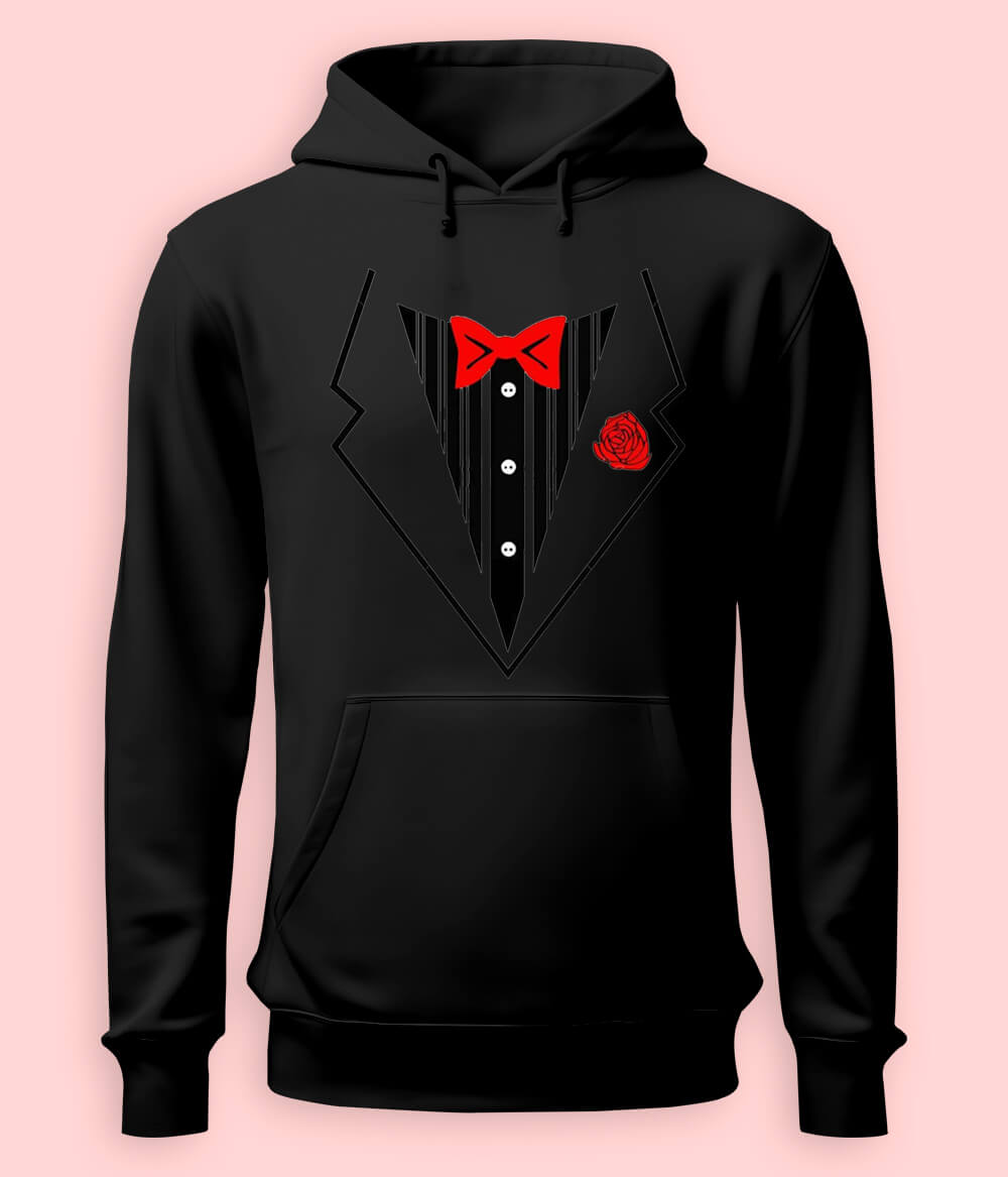 Men's Tuxedo Suit Lightweight Hoodie