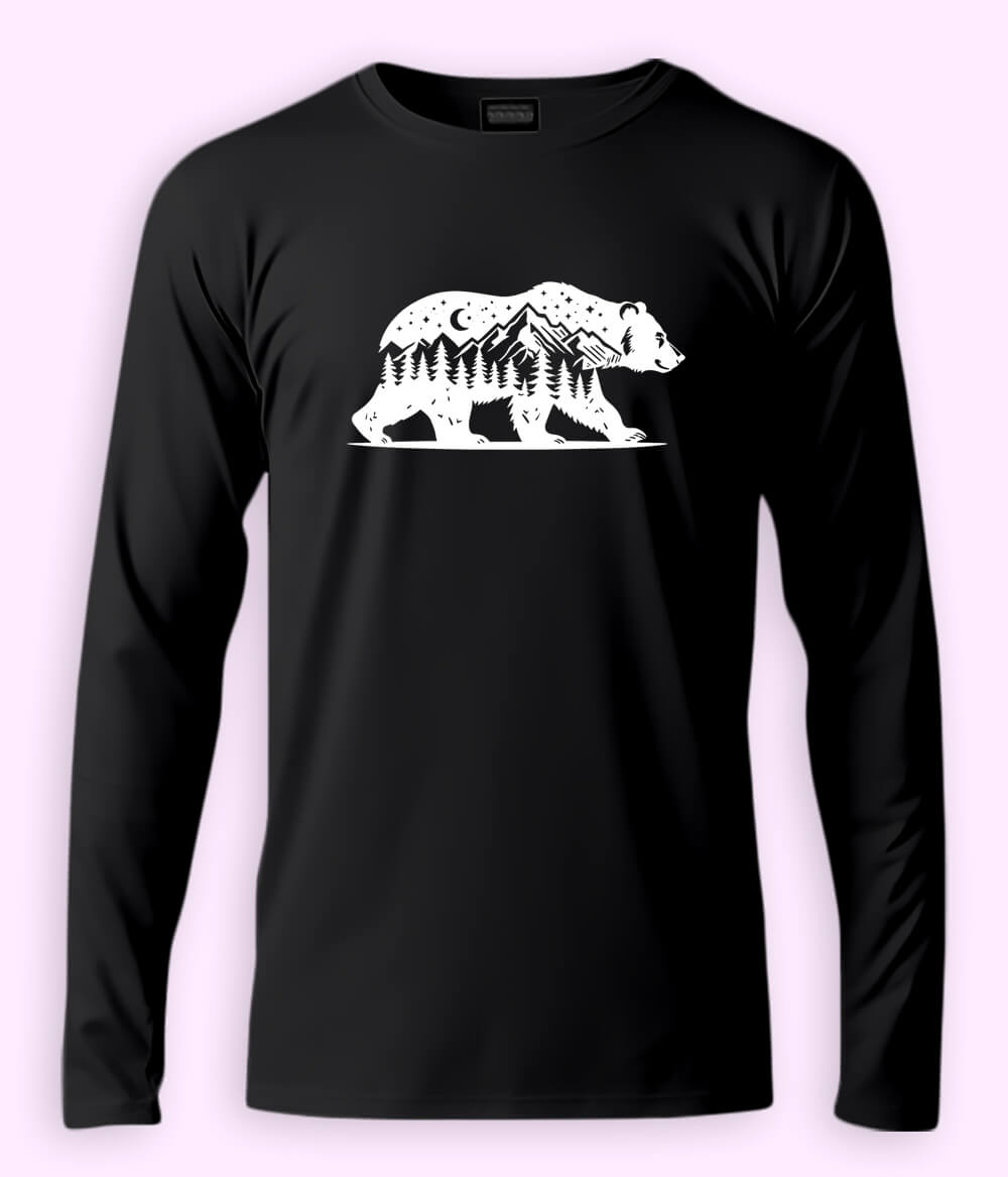 Nature Bear Long Sleeve T-Shirt