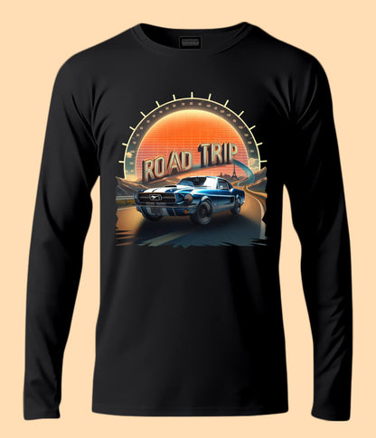 Road Trip Picnic Adventure Route Long Sleeve T-Shirt