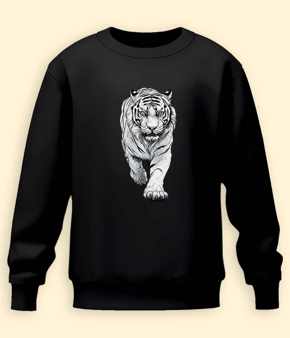 Running Tiger Men Winter Sweatshirt