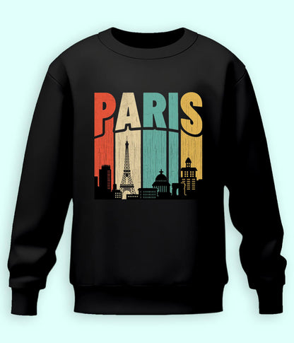 Sweatshirt Paris France With The Eiffel Tower (Unisex)