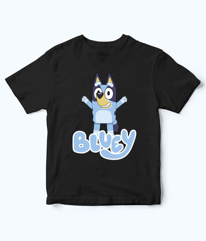 Bluey Black Shirt for Kids