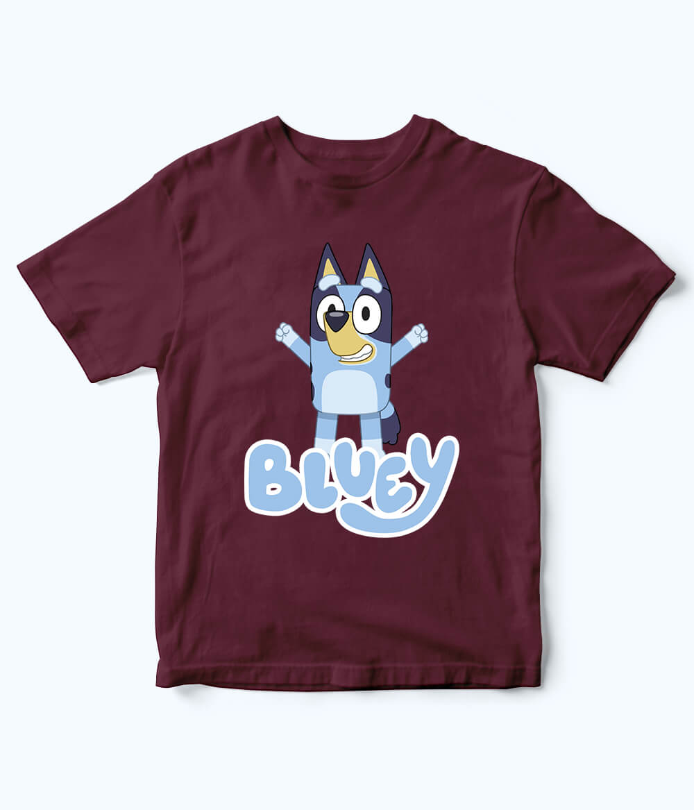 Bluey Maroon Shirt for Kids