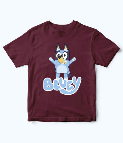 Bluey Maroon Shirt for Kids