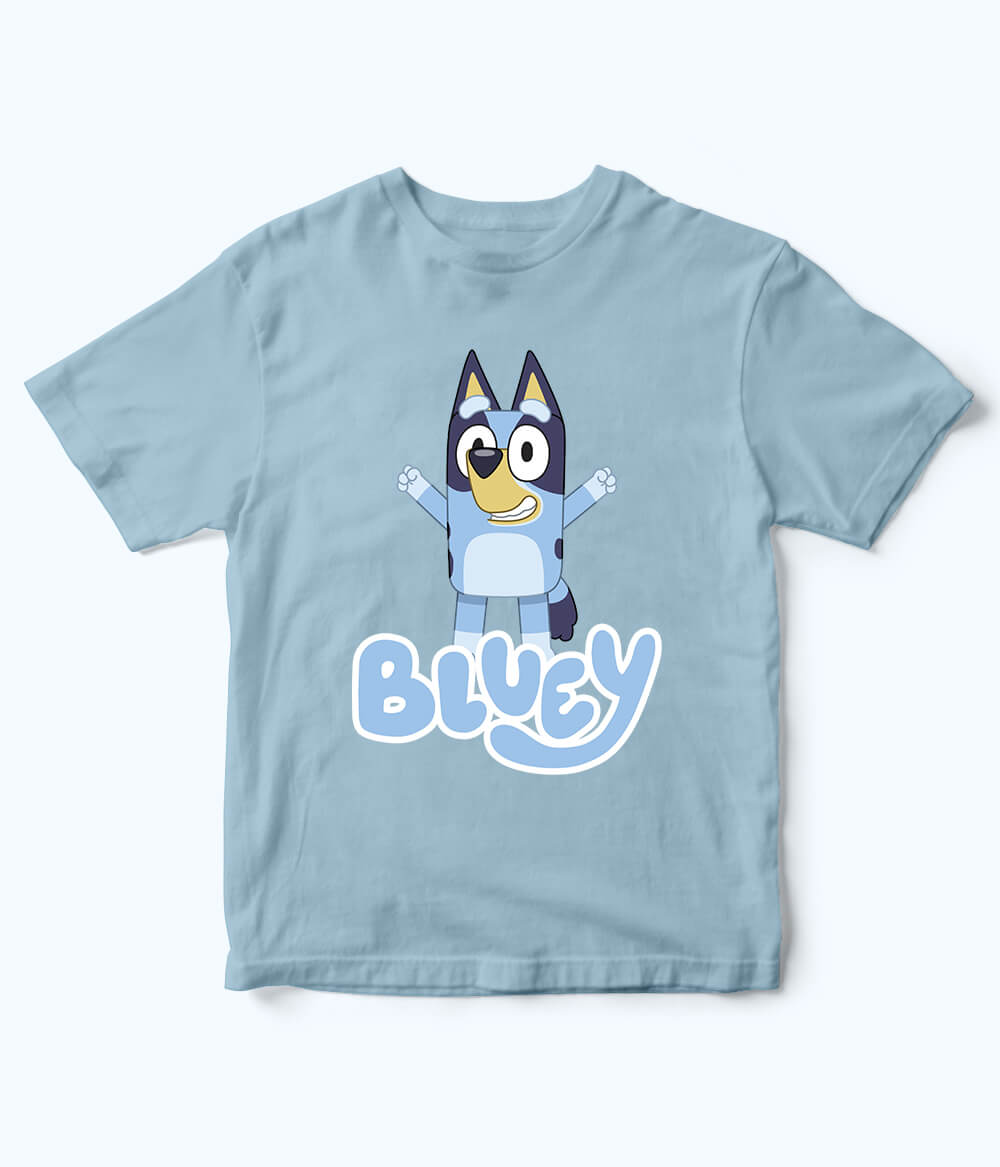 Bluey Sky Blue Shirt for Kids