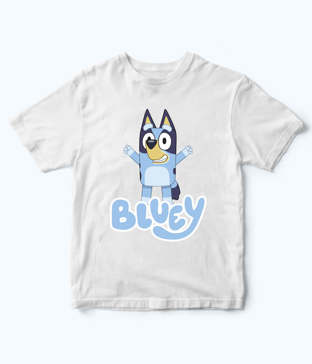 Bluey White Shirt for Kids