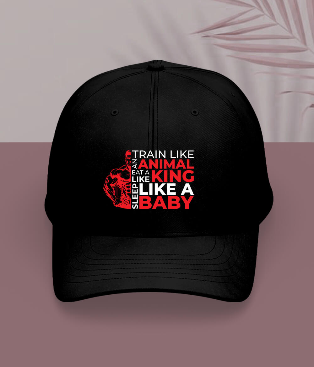 Black Body Builder Cap