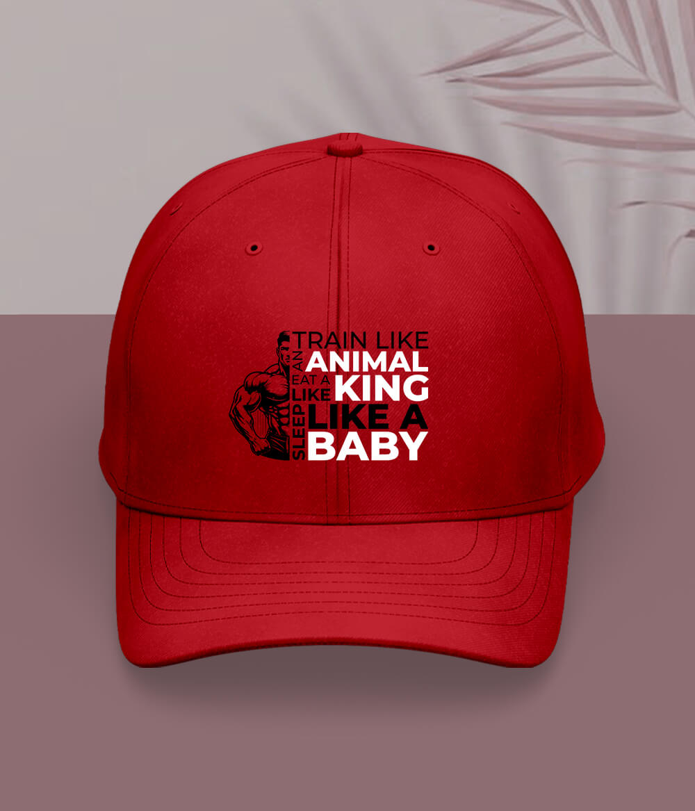 Red Body Builder Cap