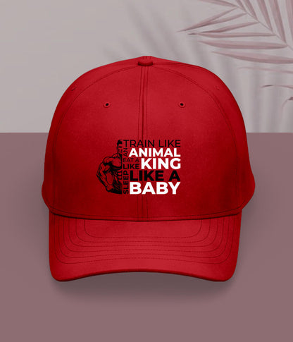 Red Body Builder Cap