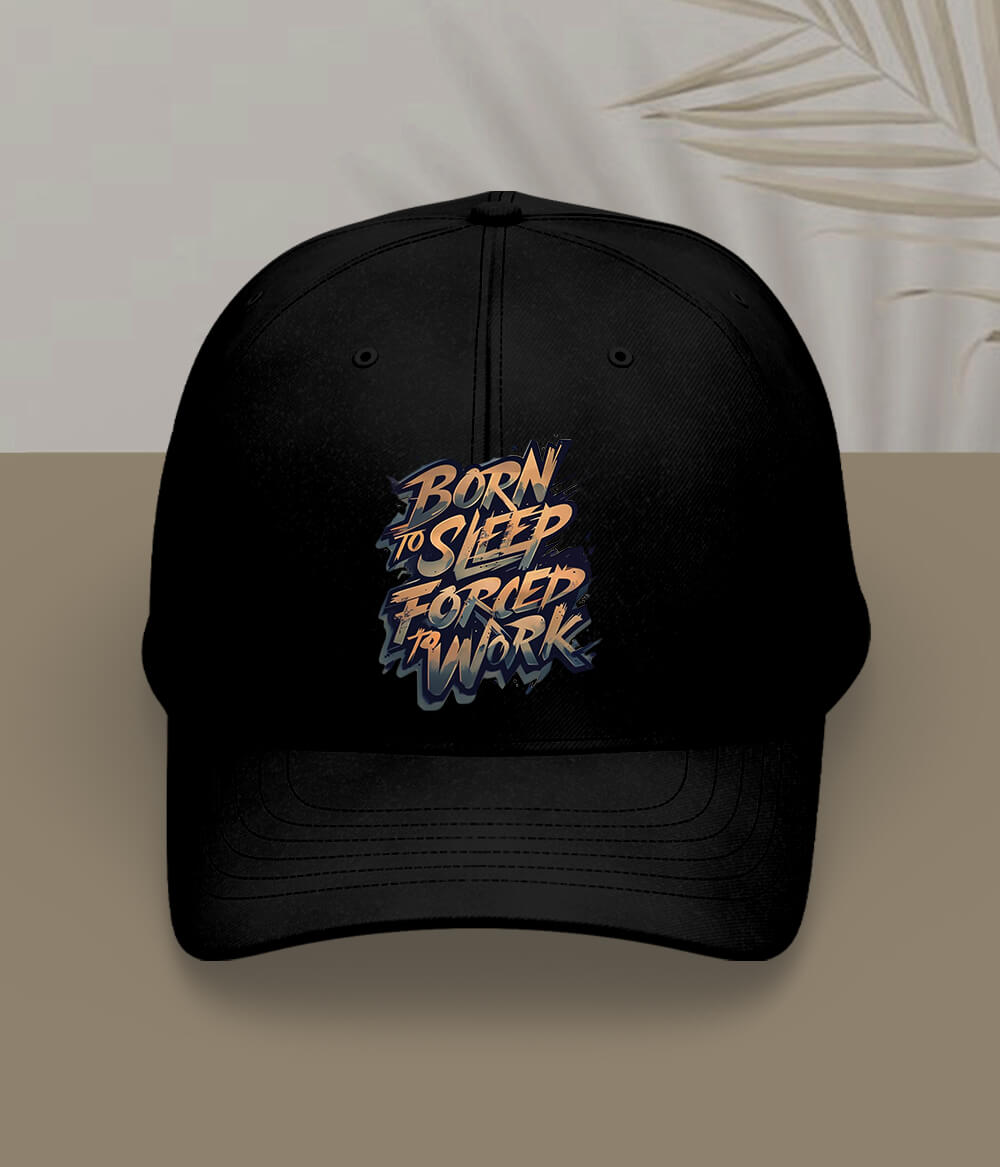 Black Born To Sleep Cap
