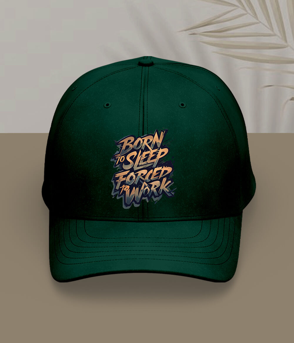 Green Born To Sleep Cap