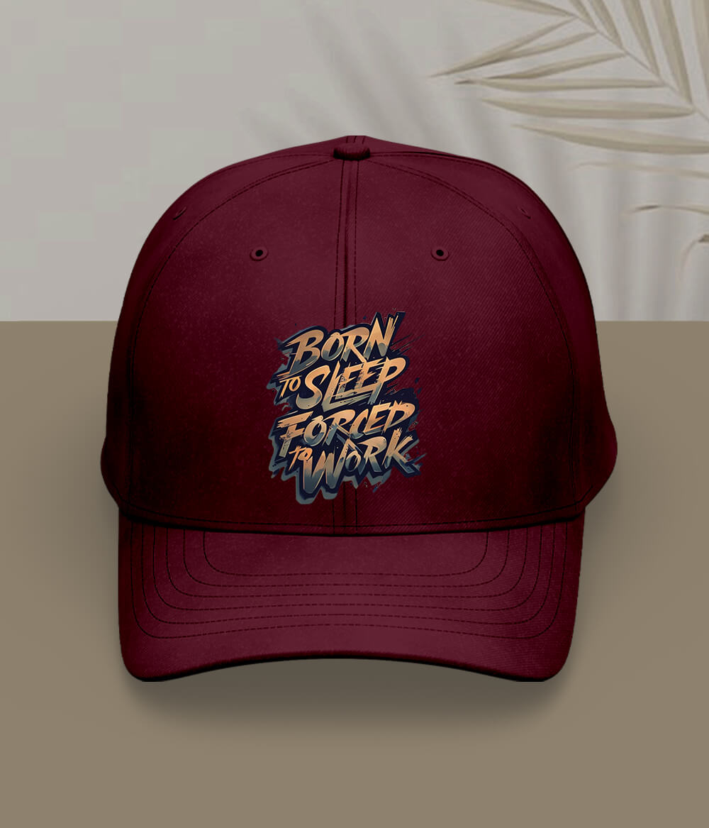 Maroon Born To Sleep Cap