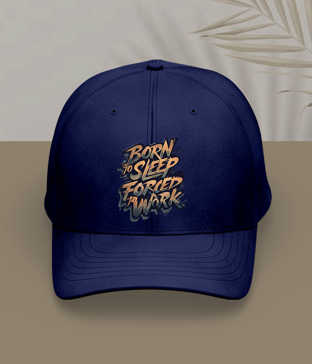 Navy Blue Born To Sleep Cap