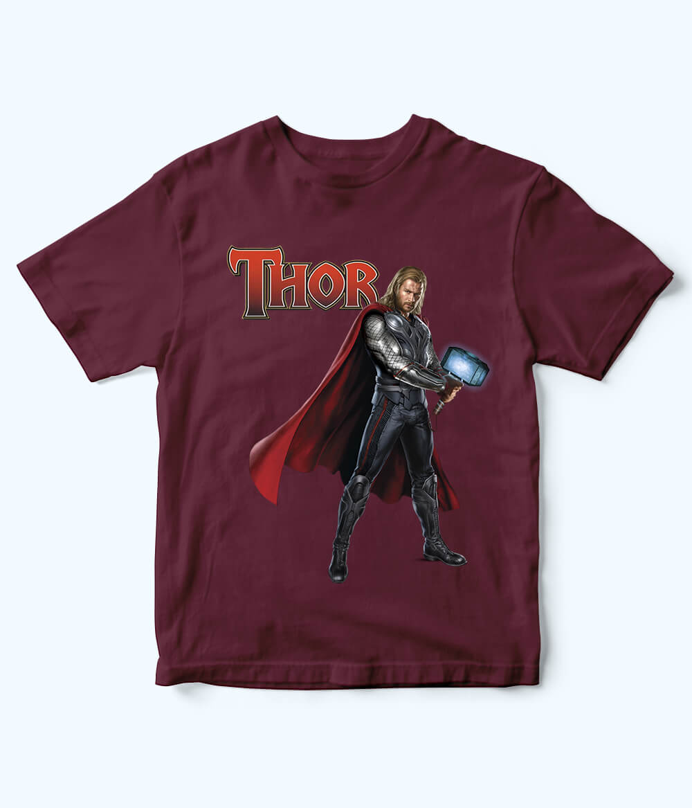 Boys Thor Maroon Shirt