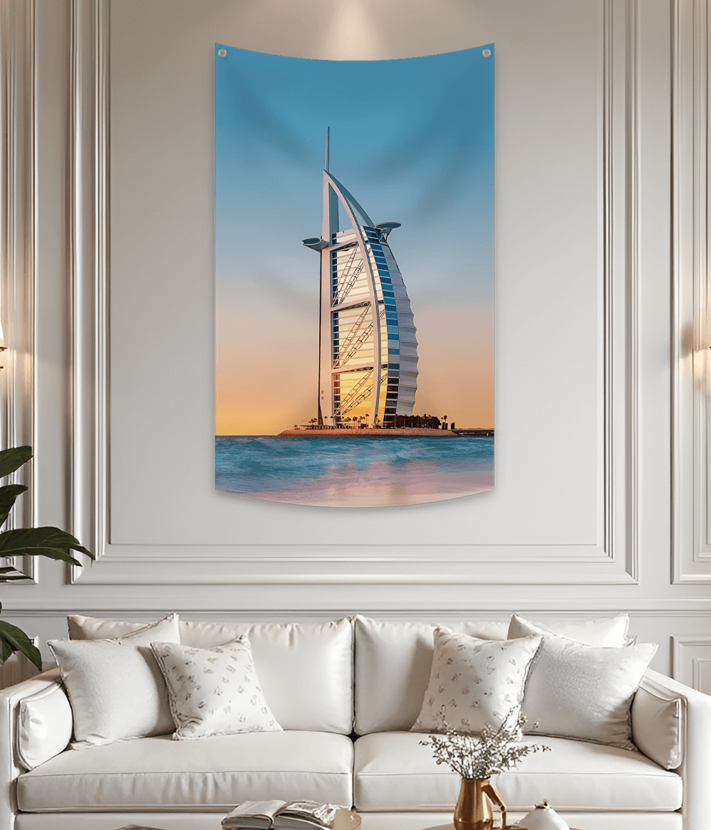 Burj Al Arab Sunset Tapestry